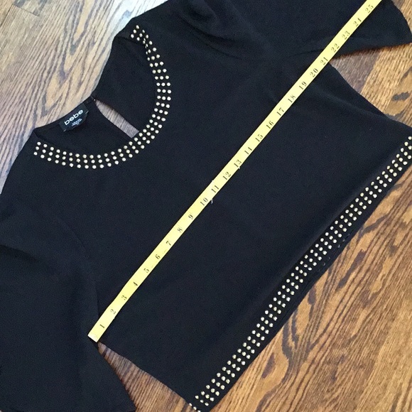 Bebe Black Cropped Top - Picture 6 of 8